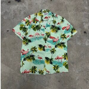 90's Vintage Pacific Legend Hawaiian Button Down Mens Size Small
